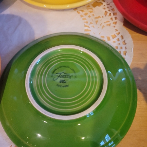 Lot 5 Fiesta Fiestaware Multicolor Cups & Saucers - Picture 5 of 7